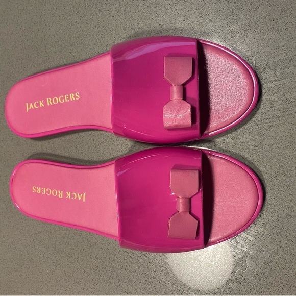Jack Rogers Shoes - Jack Rogers Patricia Bow Jelly Slides - Pink NWOB